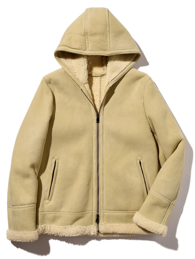 ▲ ムートンジャケット49万5000円/リングヂャケット ナポリ (リングヂャケットマイスター206 青山)