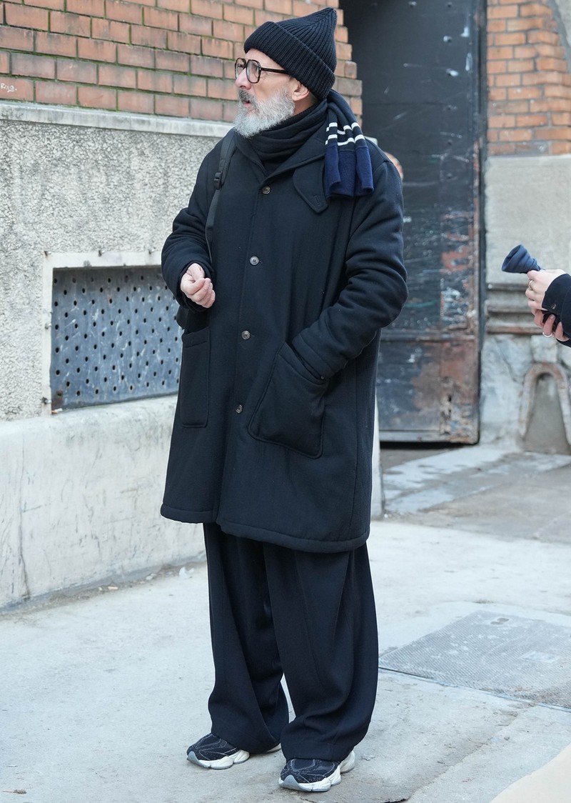 イケおじ コート 着こなし スナップ 海外