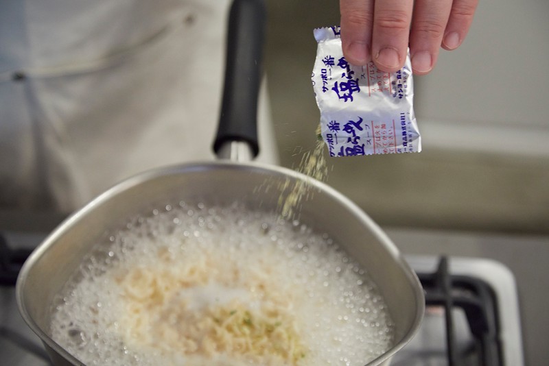 サッポロ一番　塩　ラーメン　野本やすゆき  レシピ
