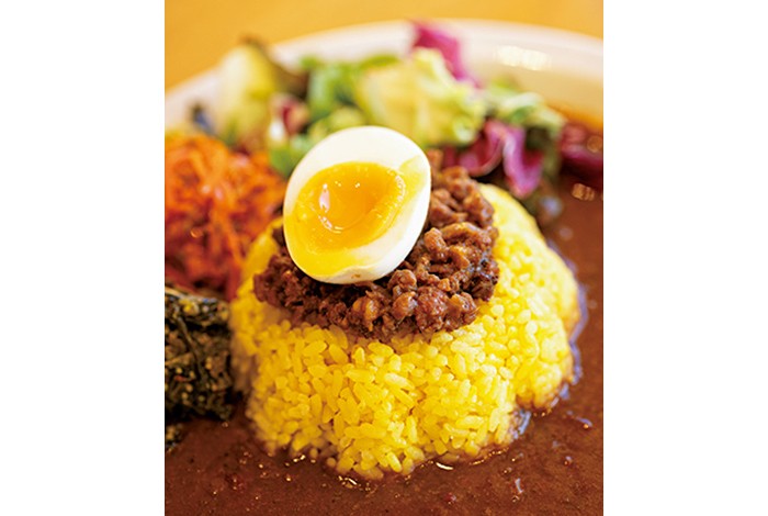 「スパイシーカレー魯珈」東名高速のS.A.「EXPASA足柄(下り)」にある「足柄の森レストラン」の「魯珈(ろか)風プレート」