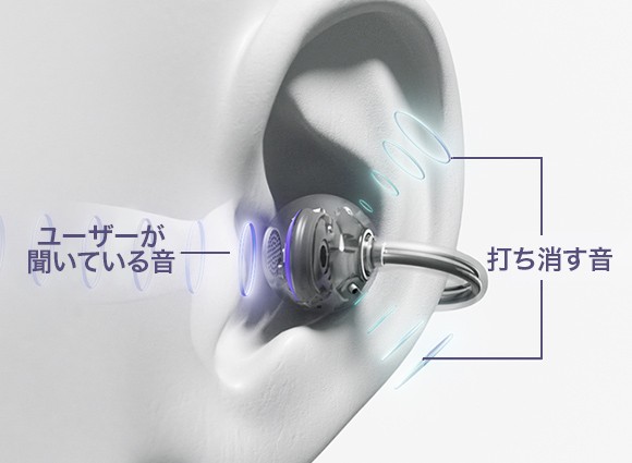 「HUAWEI FreeClip」(ブラック)2万7800円/ファーウェイ・ジャパン