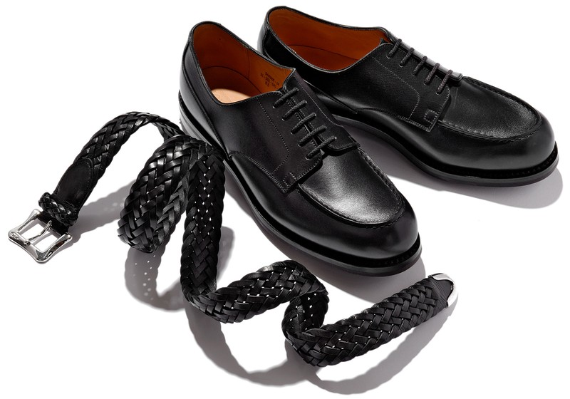 ▲ ベルト4万2900円/J&M デヴィッドソン(シップス 銀座店)、シューズ16万8300円/ジェイエムウエストン(ジェイエムウエストン 青山店)