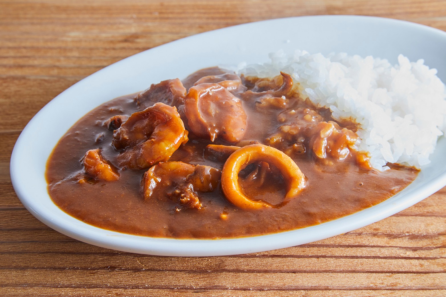 シーフードカレー　野本やすゆき