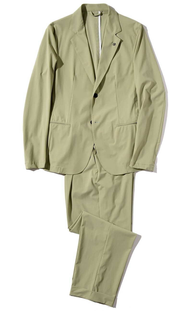 ▲ ジャケット8万8000円、パンツ4万7300円/ともにアルベルト ブレーシ(アバロン)