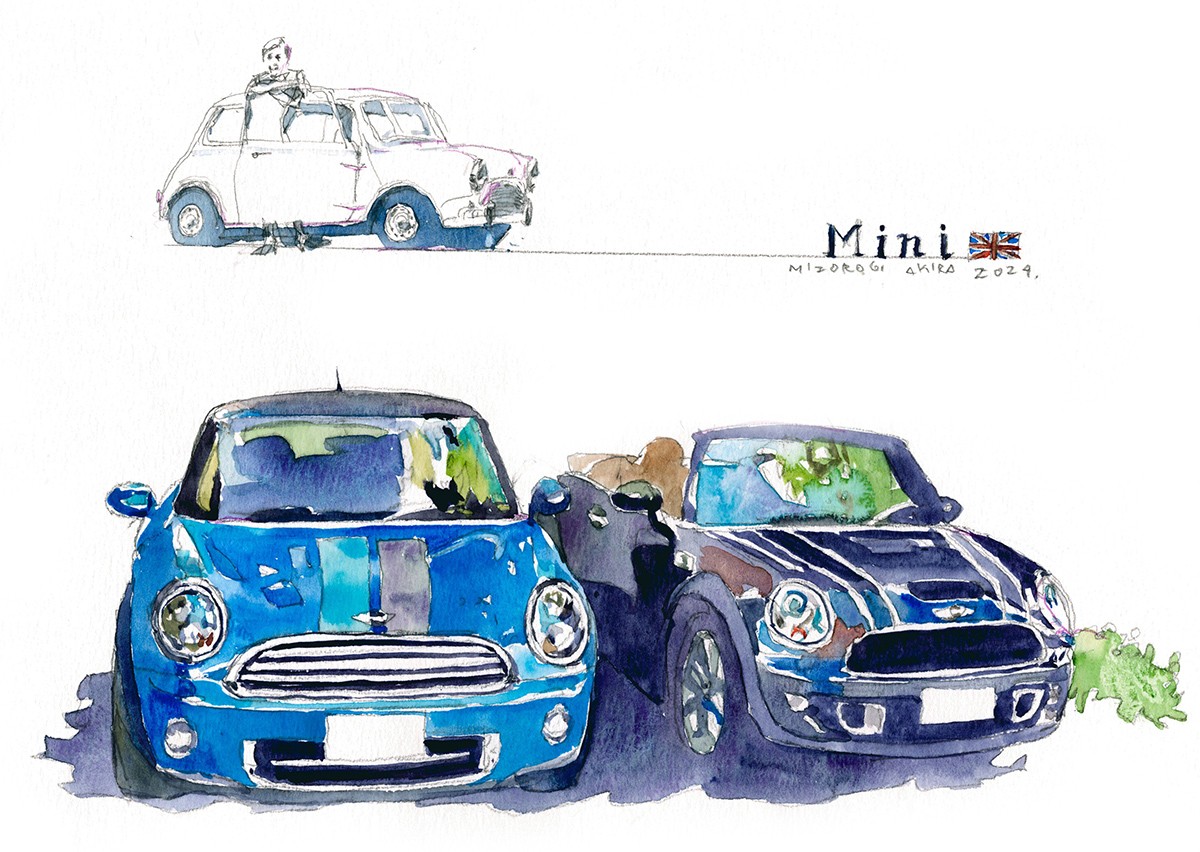 イラスト 溝呂木 陽 MINI COOPER ミニクーパー BMW