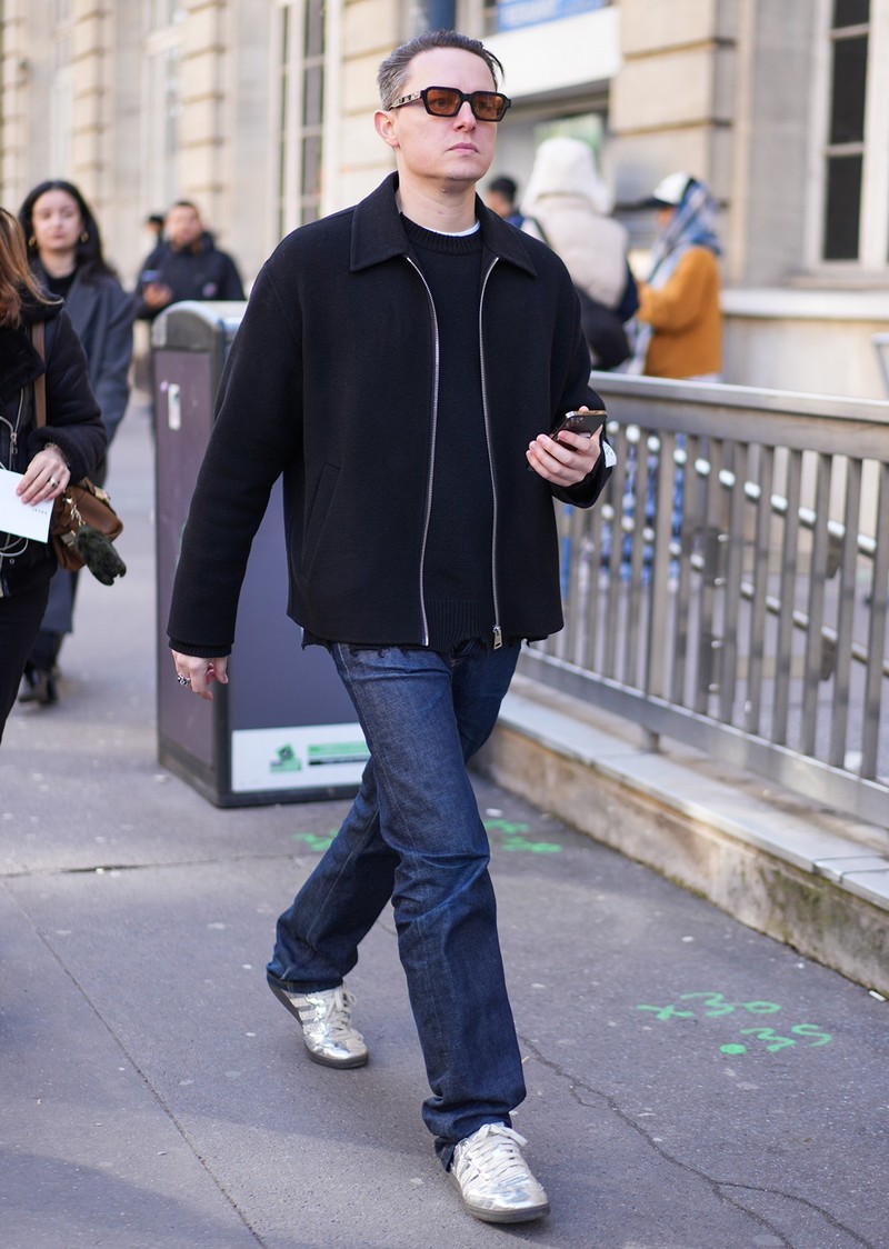 イケおじ デニムコーデ 着こなし スナップ 海外