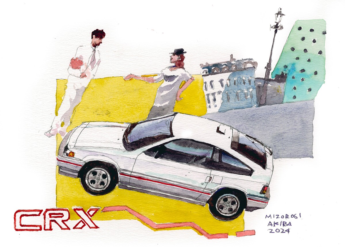 イラスト 溝呂木 陽 ホンダCRX