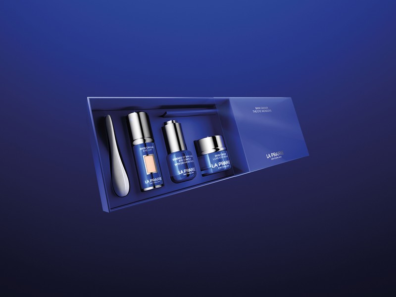 「SC アイワンダー コフレ」(SC ラックス アイクリーム N 15ml、スキンキャビア エッセンス アイコンプレックス 15ml、SC アイコンセントレート 3ml、ラ・プレリーオリジナル アイケアツール)6万6880円/ラ・プレリー