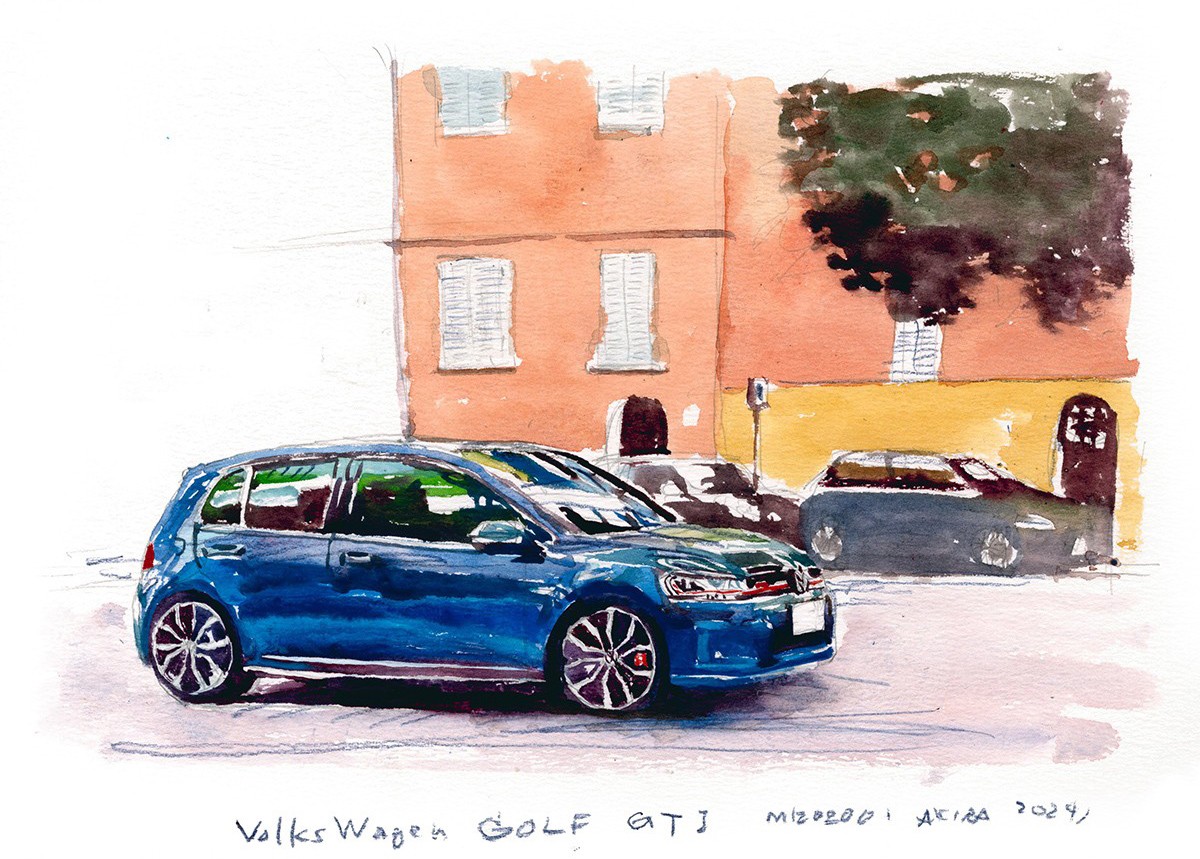 イラスト 溝呂木 陽 VW ゴルフGTI