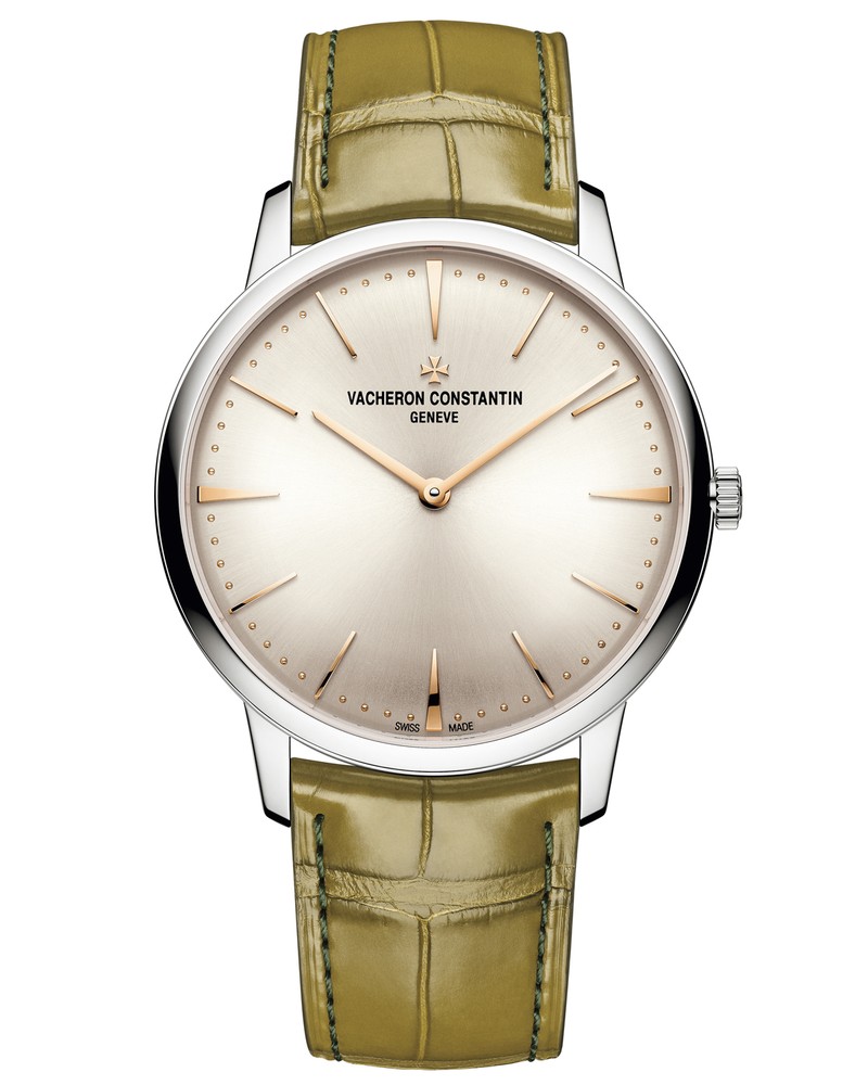 ▲ 「パトリモニー・マニュアルワインディング」手巻き、18KWGケース(39mm)、アリゲーターストラップ。3気圧防水。374万円/ヴァシュロン・コンスタンタン