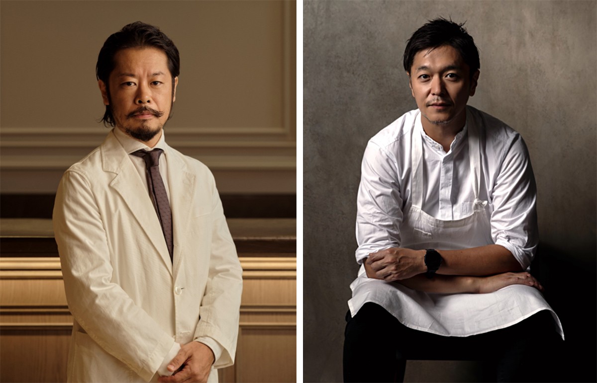ジャヌ東京 オーナーシェフ 川手寛康(右) 南雲主于三氏(左)