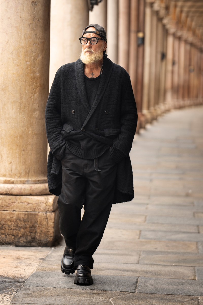 イタリア メンズファッション スナップ 秋冬 AW コーディネート ちょい悪おやじ LEON イケオジ