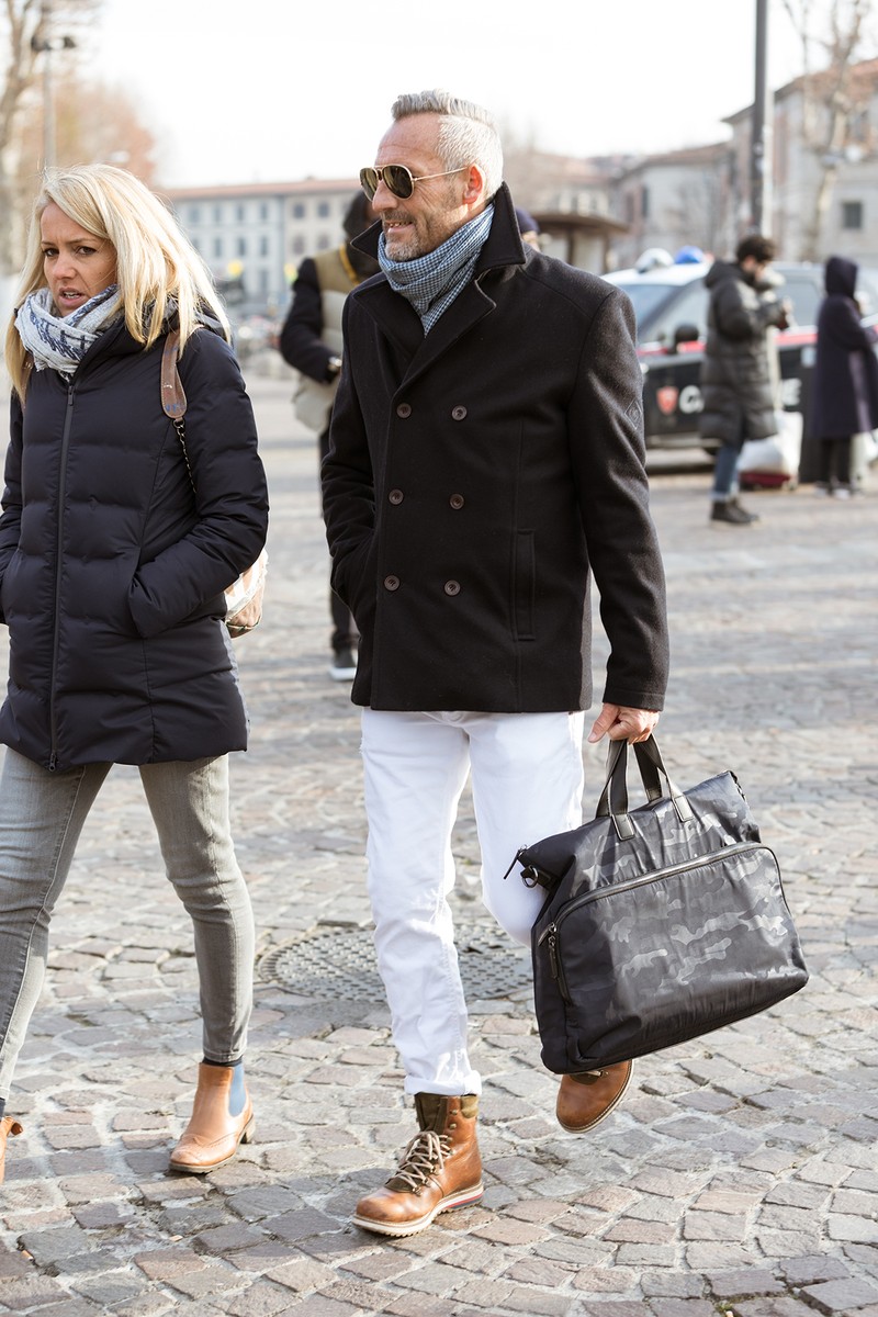 イタリア メンズファッション スナップ 秋冬 AW コーディネート ちょい悪おやじ LEON イケオジ