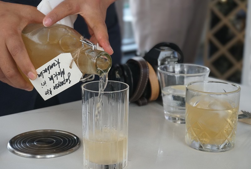 発酵ドリンクのコンブチャも自家製。コンブチャでこんなに迷うことってある? というほど迷うラインナップなのは、アルコールを供さないためかも。