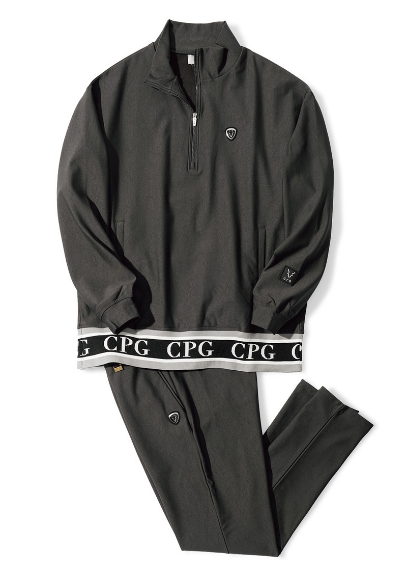 ▲ プルオーバー4万7300円、パンツ4万7300円/ともにシーピージー ゴルフ(CPG GOLF)