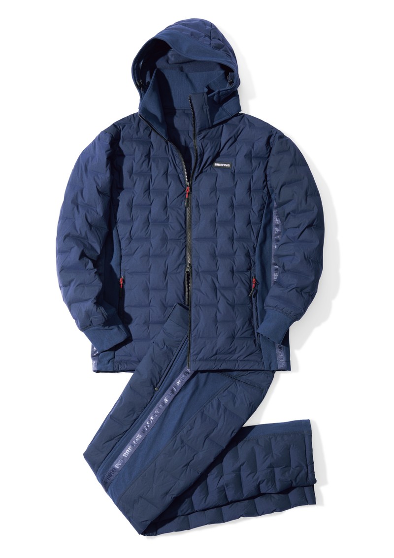 ▲ パーカ6万500円、パンツ5万600円/ともにブリーフィング ゴルフ(ブリーフィング 六本木ヒルズ店)