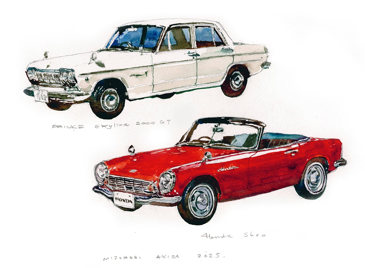 イラスト 溝呂木 1960年代に日本車は目覚めた！