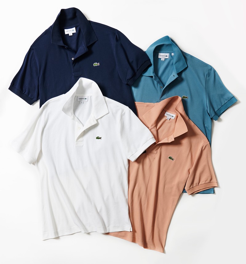 ポロシャツ各1万7600円/すべてLACOSTE(ラコステお客様センター)