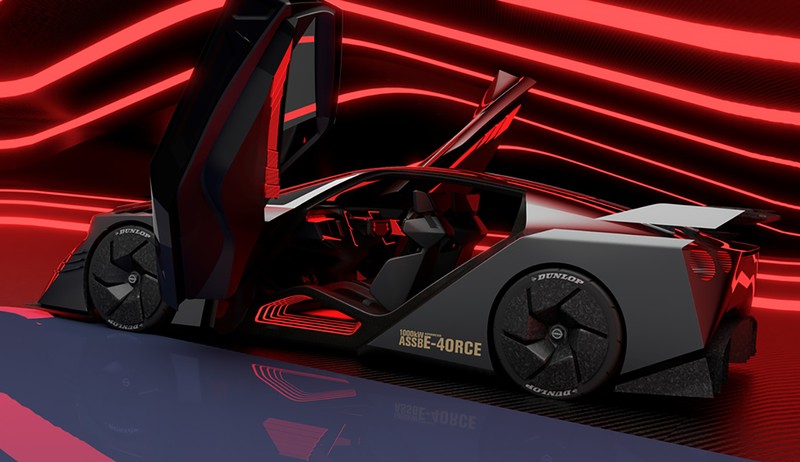 ジャパンモビリティショー2023に展示されたEVコンセプトカー「ニッサンハイパーフォース」