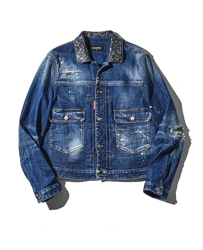 デニムジャケット26万7300円／ディースクエアード（買えるLEON）