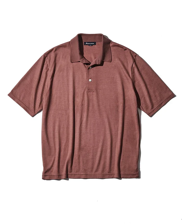 ニットポロ3万800円/アクアスキュータム(買えるLEON)