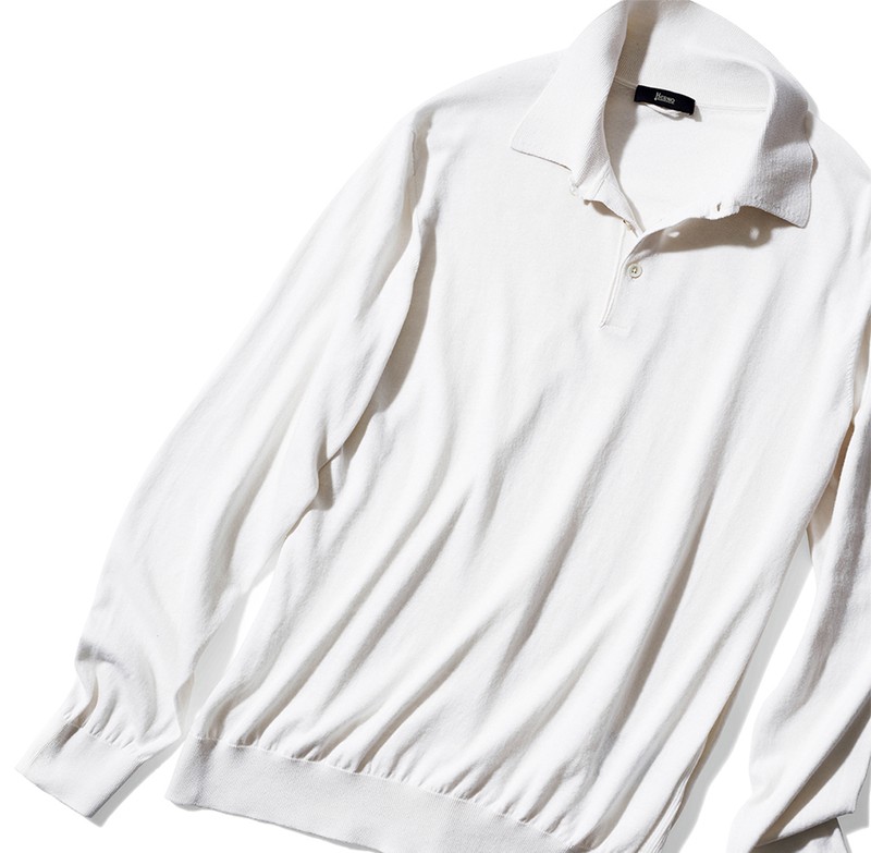 ポロシャツ10万7800円／ヘルノ（ヘルノ・ジャパン）