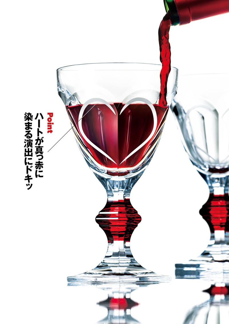 「アルクール ラヴグラス レッドボタン」6万6000円/バカラ(バカラショップ 丸の内)