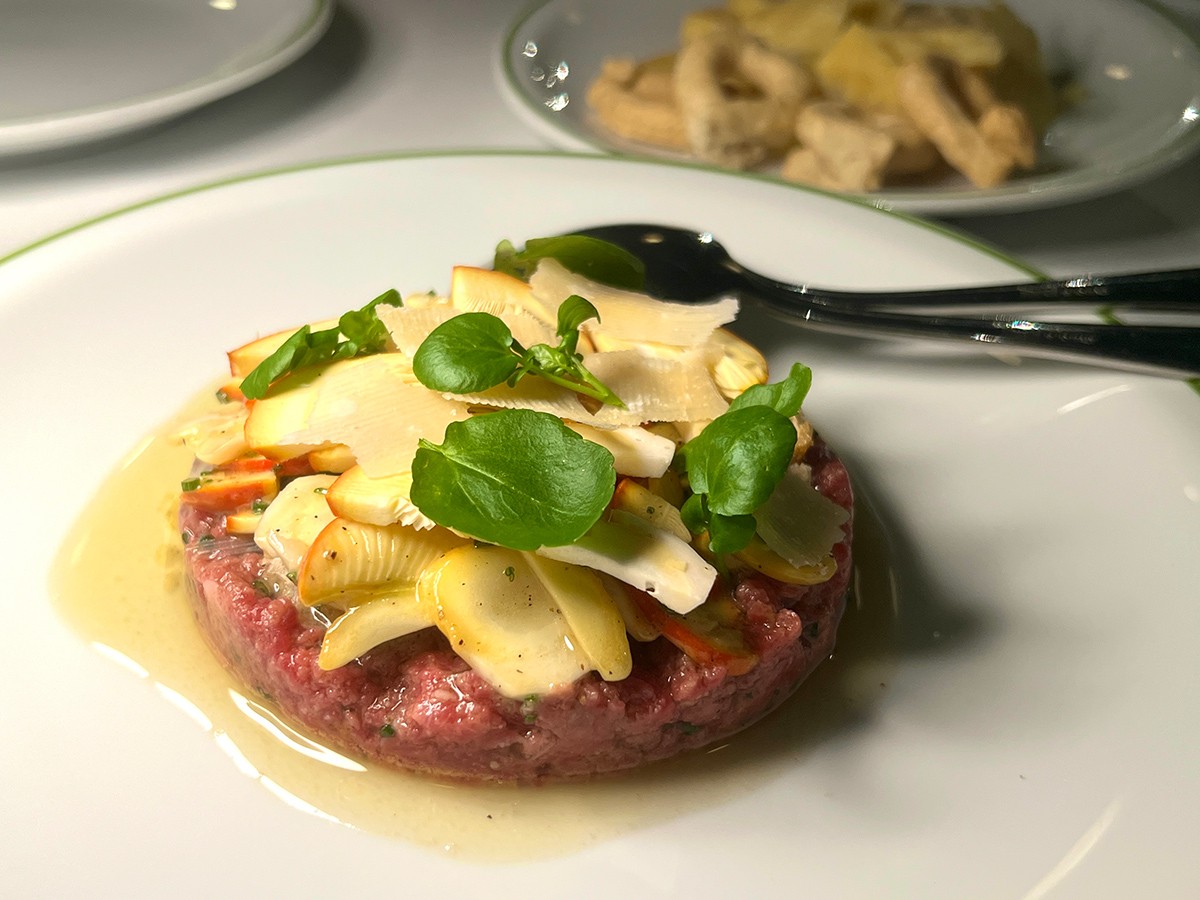 Le Braci 昨秋のタルタルステーキ(約2400円)。