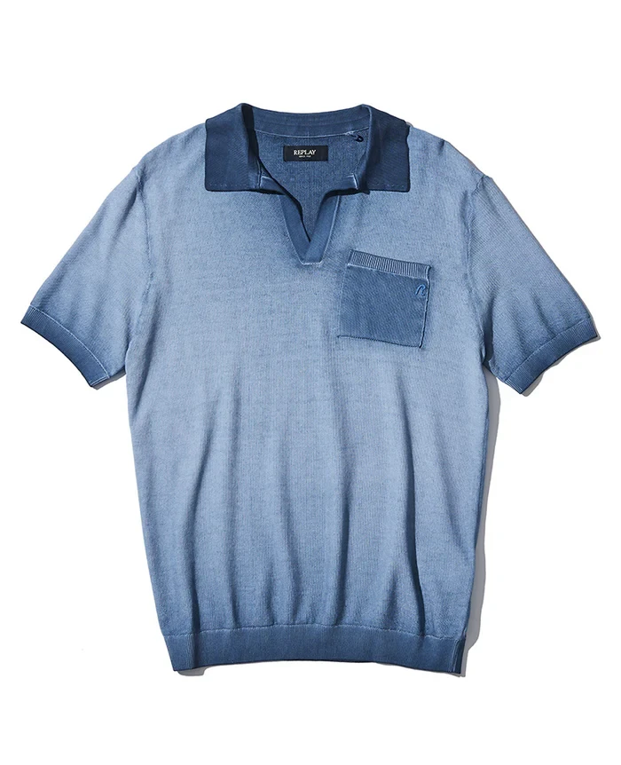 ニットポロ2万5300円／リプレイ（買えるLEON）