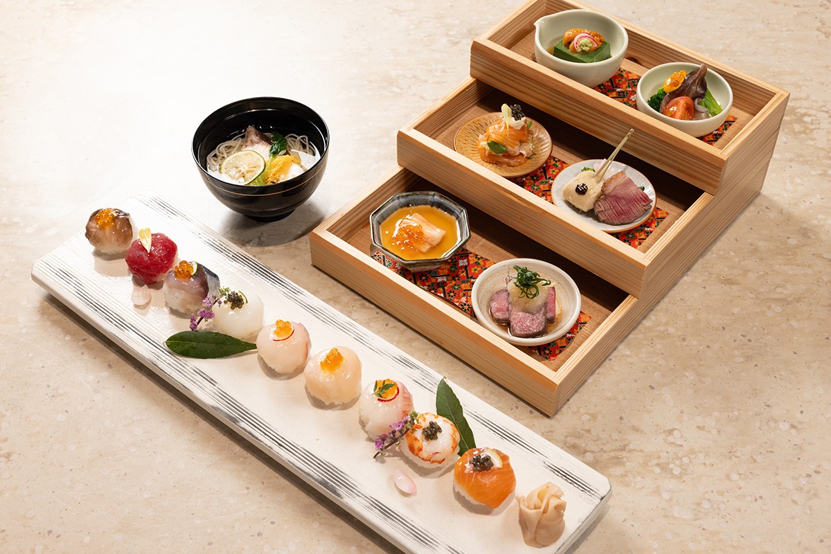 ザ・ホテル青龍京都清水 restaurant library the hotel seiryu シグネチャーコース「Sushi -Temari」（8500円・サ別）