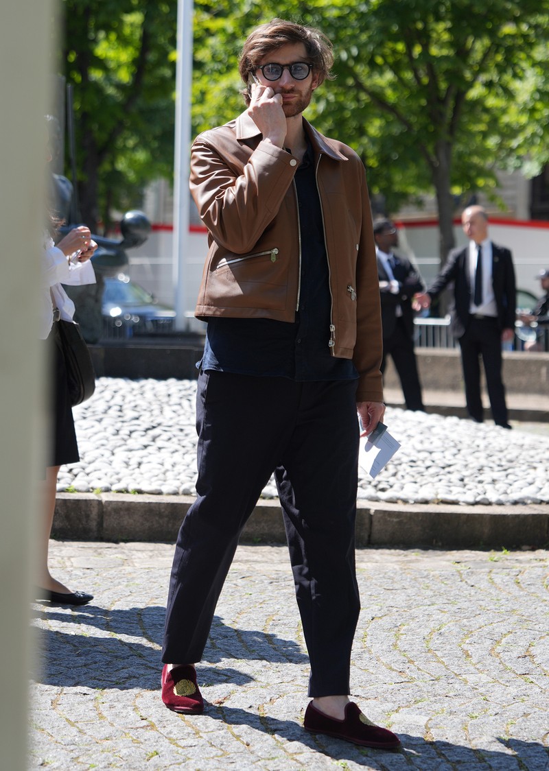 イタリア メンズファッション スナップ コーディネート イケオジ ちょい悪おやじ LEON