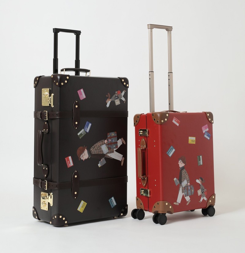 右●センテナリー・キャリーオン（4輪）［W42×H56×D21㎝］42万9000円（機内持ち込み用）、左●センテナリー・ラージチェックイン（2輪）［W48×H82×D25㎝］60万5000円／ダックス（三共生興ファッションサービス）