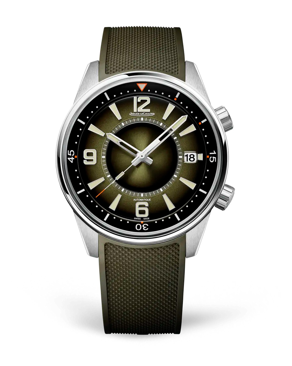 「ポラリス デイト」自動巻き、SSケース(42mm)、ラバーストラップ。20気圧防水。180万4000円/ジャガー・ルクルト