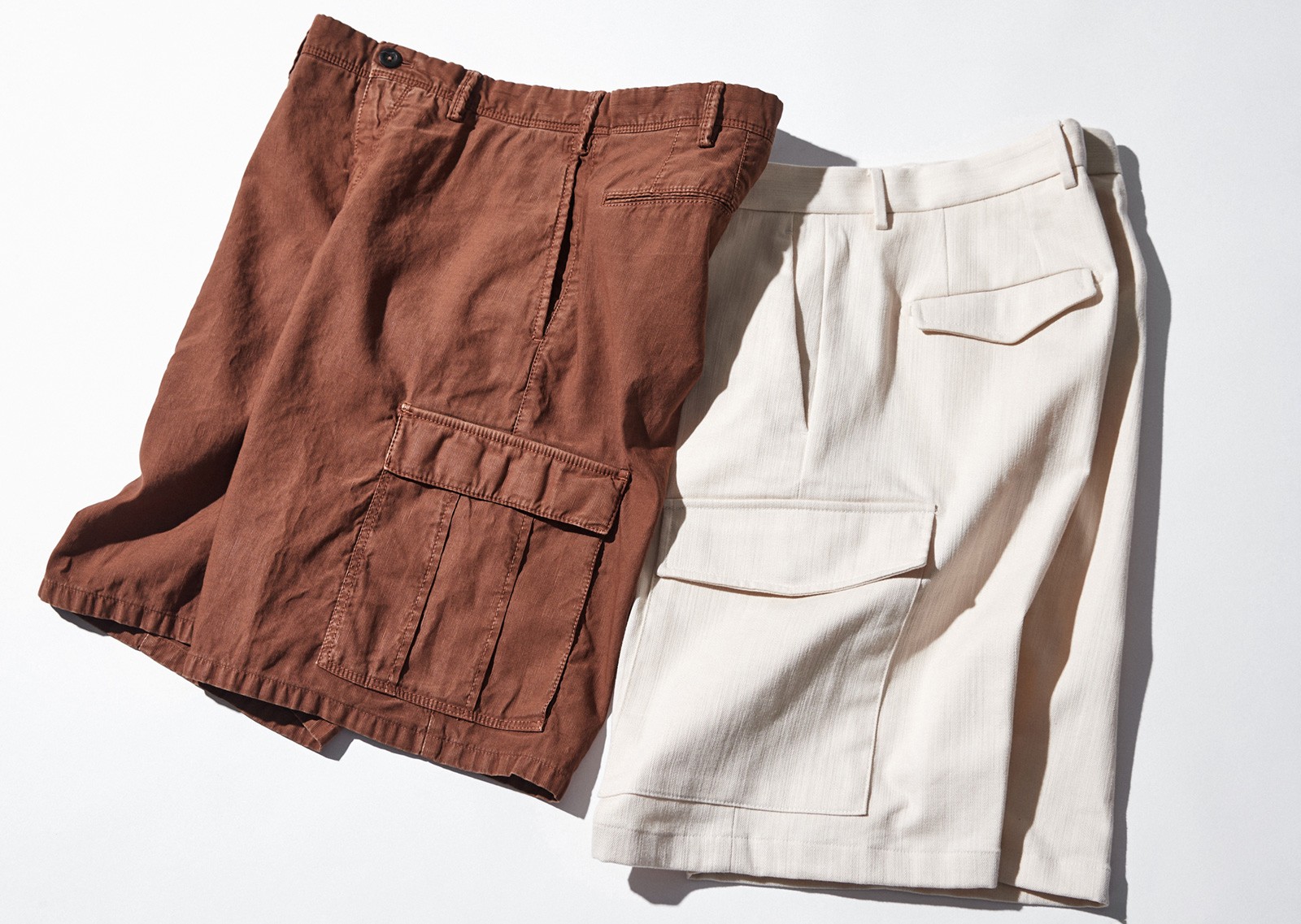 ショーツ、短パン、カーゴパンツ、着こなし、コーデ