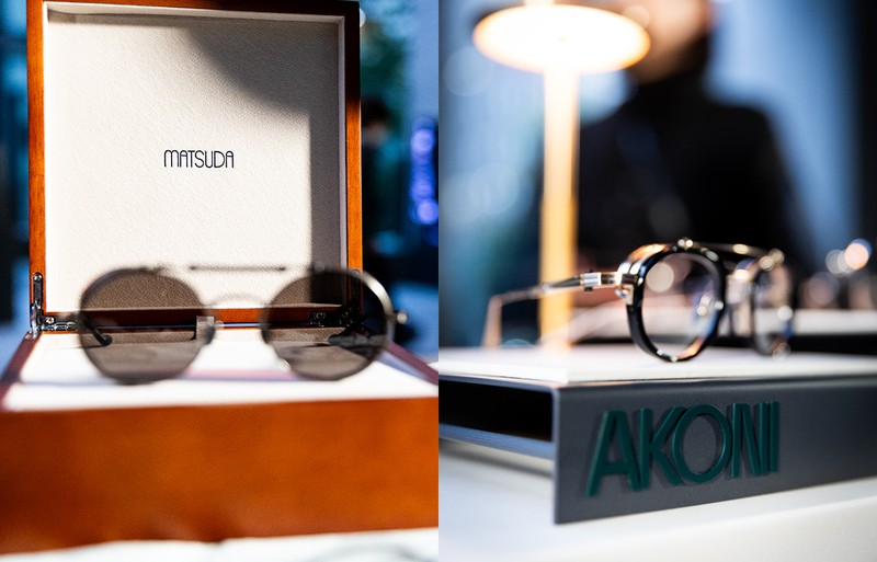 「MATSUDA」と「AKONI」の２ブランド。第4回「アペLEON」はEYEWEAR Night。ゲストの皆さまがお気に入りの艶っぽアイウエアで印象が一変！