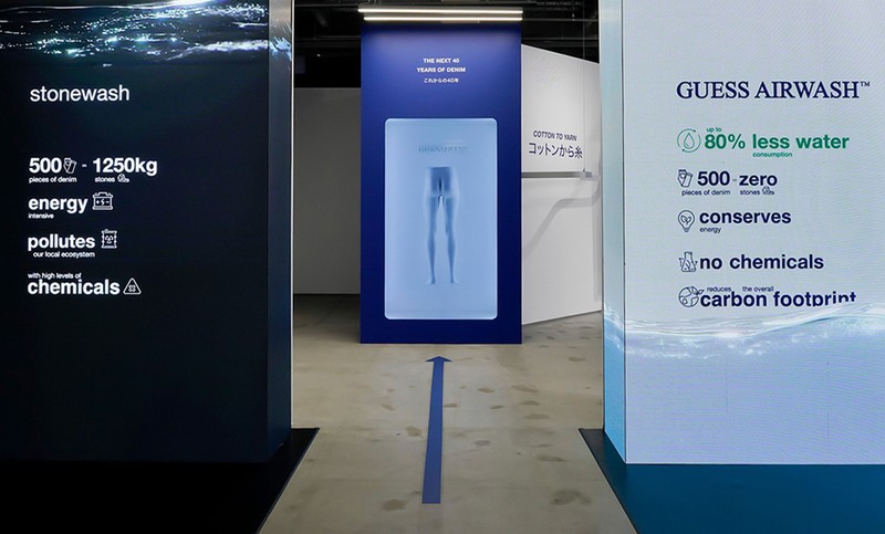 「THE NEXT 40 YEARS OF DENIM」「GUESS JEANS」