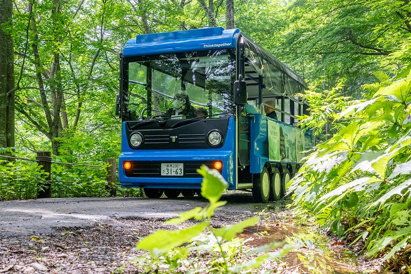 日本三大岩場のひとつ、一ノ倉沢 電気自動車