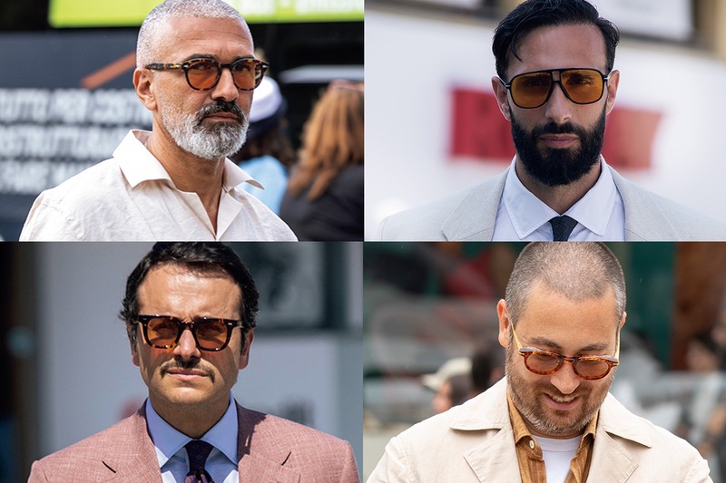 【最旬スナップ実例5】サングラスが真っ黒“じゃなくて”優しげオレンジが急増中!