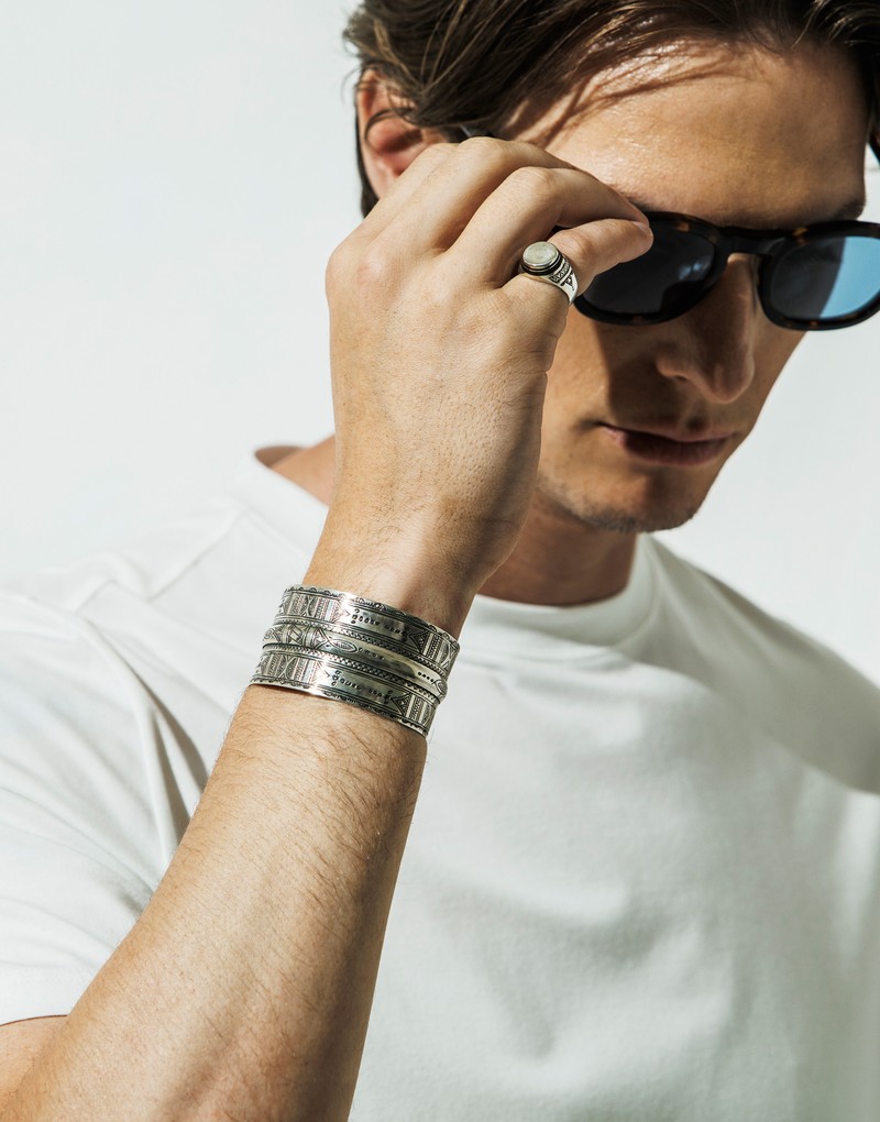 ジュエリー、ブレスレット、バングル、コーデ、着こなし