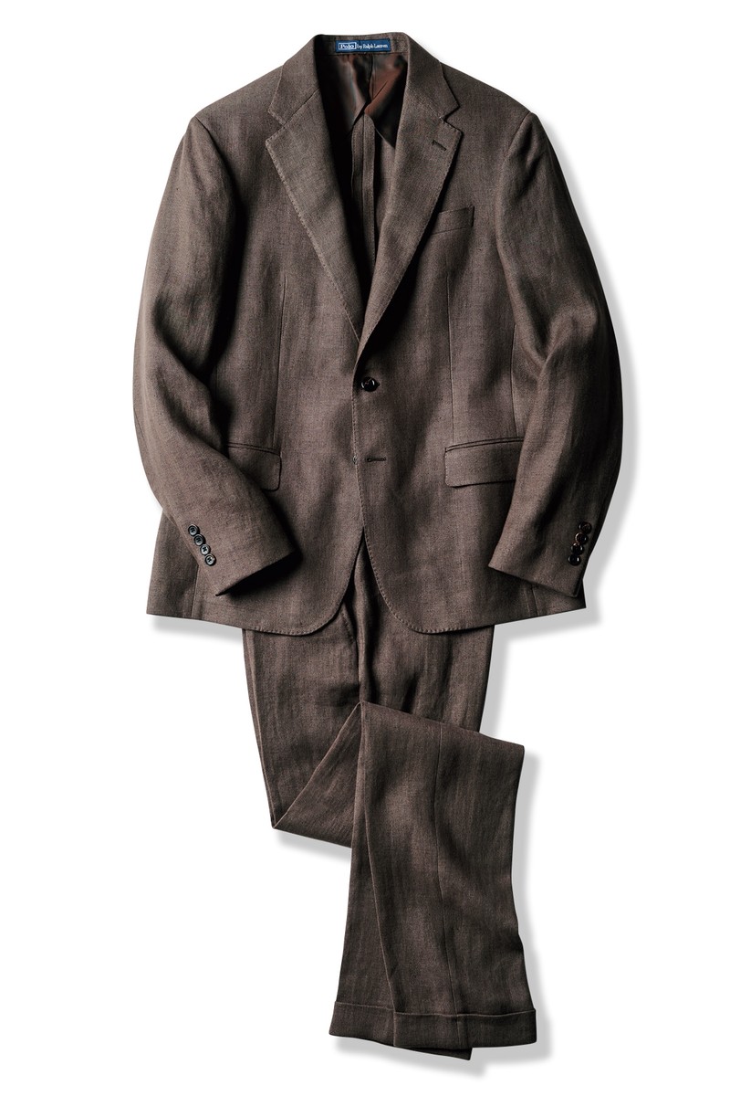 ジャケット12万6500円、パンツ5万5000円／ともにポロ ラルフ ローレン（ラルフ ローレン）