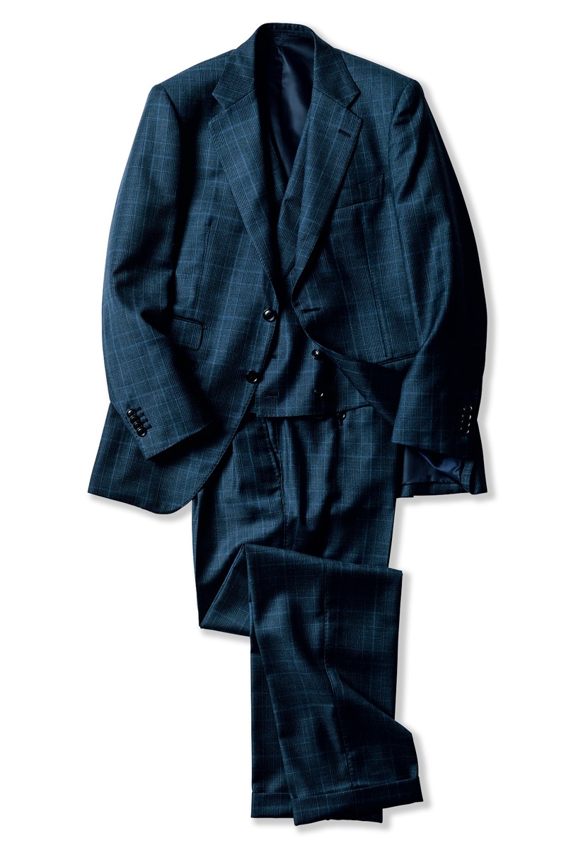 スーツ18万9200円（オーダー価格）／麻布テーラー（麻布テーラープレスルーム）