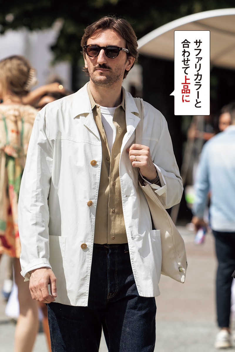 イタリア メンズファッション スナップ 春夏 SS コーディネート ちょい悪おやじ LEON　イケオジ
