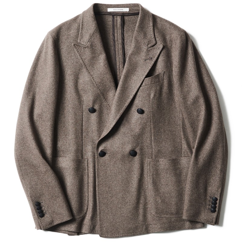 ジャケット、着回し、コーデ、オンオフ、ダブルジャケット