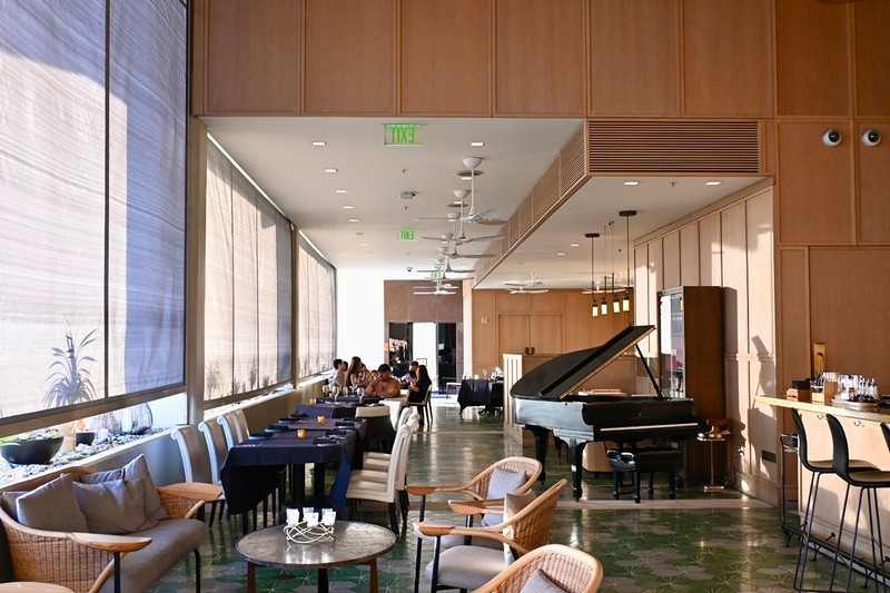 今年４月にオープンしたばかり。外来のゲストも多く来店。