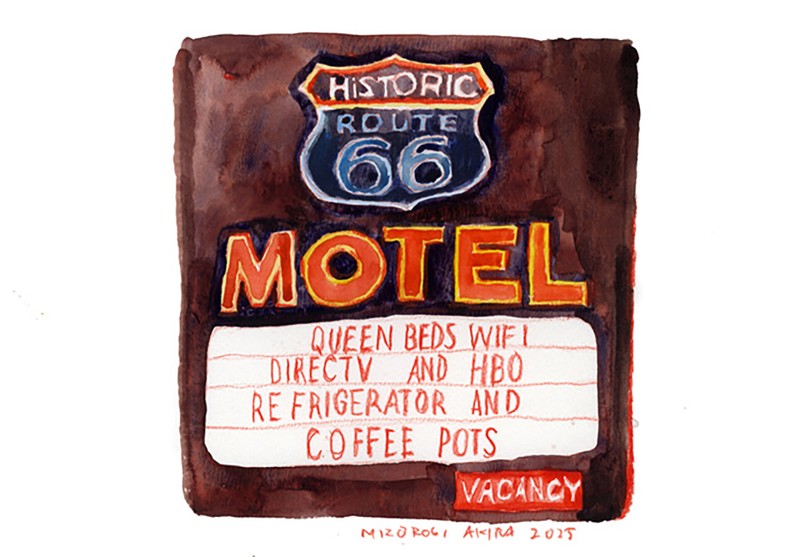 イラスト 溝呂木 陽 1960年代中頃のアメリカ旅行と現在の旅行の費用を比べてみる