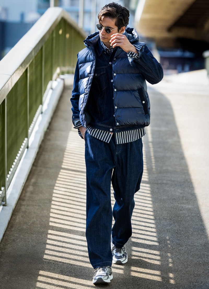 リプレイ、デニム、Gジャン、着こなし、コーデ