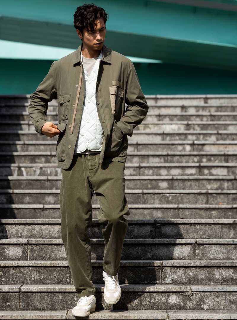 リプレイ、デニム、Gジャン、着こなし、コーデ