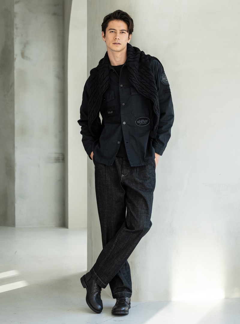 リプレイ、デニム、Gジャン、着こなし、コーデ