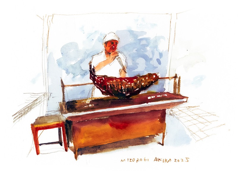 イラスト 溝呂木 陽 海外で出会った「!?な食べ物」