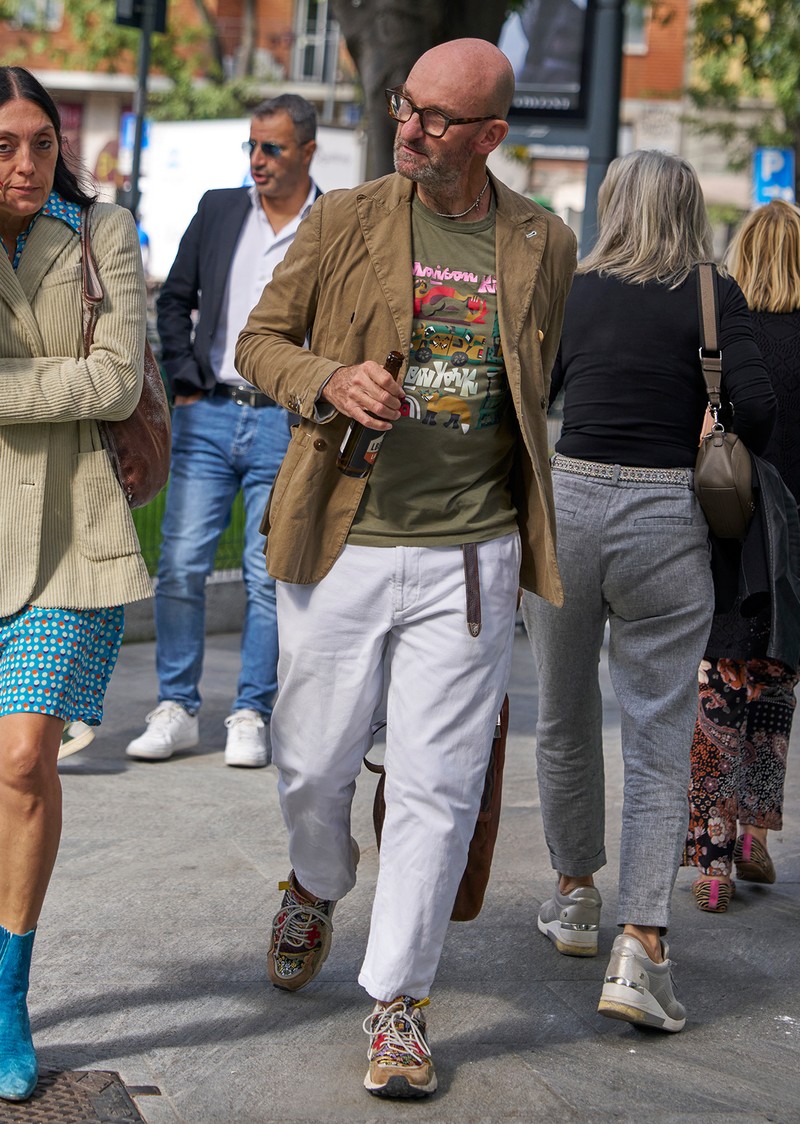 イタリア メンズファッション スナップ コーディネート イケオジ ちょい悪(ワル)おやじ LEON